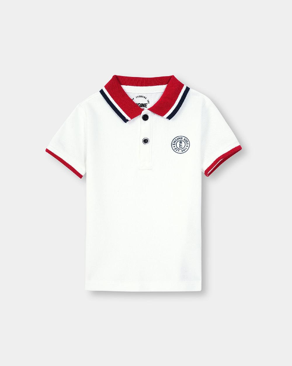 engine Boys Polo Tee TT5061-2YR-WHT