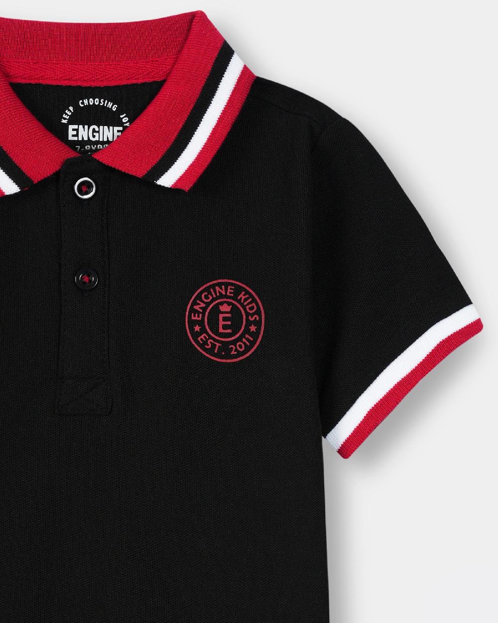 Engine Boys Polo Tee TT5067-2YR-BLK