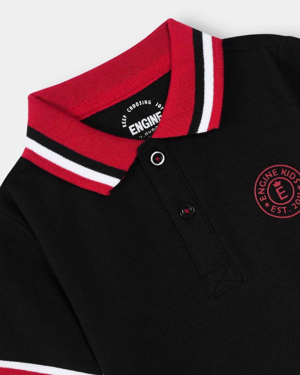 Engine Boys Polo Tee TT5067-2YR-BLK