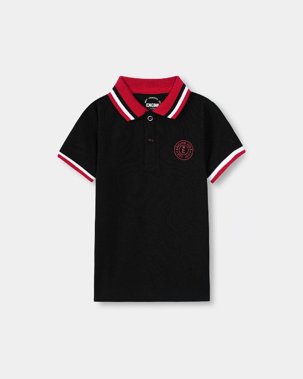 engine Boys Polo Tee TT5067-2YR-BLK