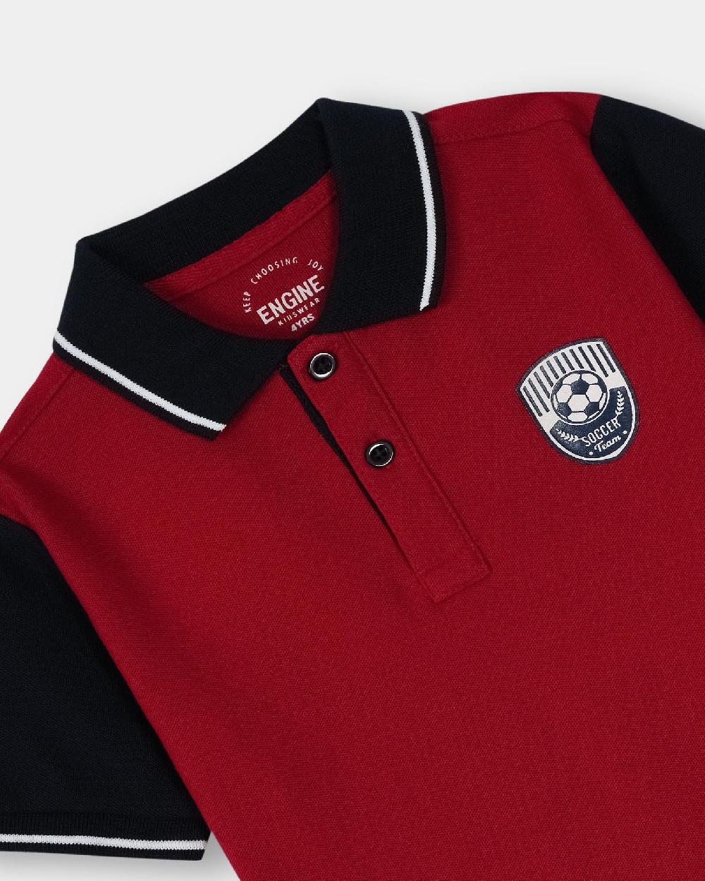 Engine Boys Polo Tee TT5070-2YR-RED