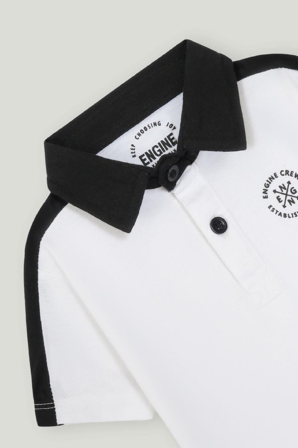 Engine Boys Polo Tee TT5071-2YR-WHT