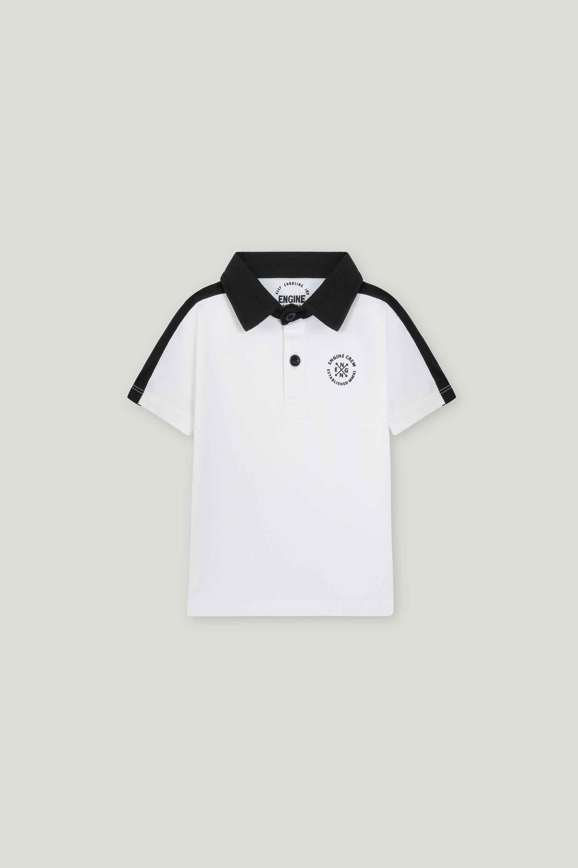 engine Boys Polo Tee TT5071-2YR-WHT