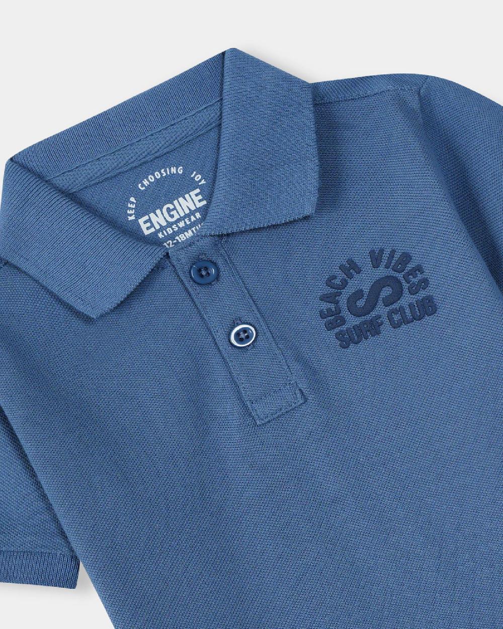 Engine Boys Polo Tee VIT132-I02-BLU