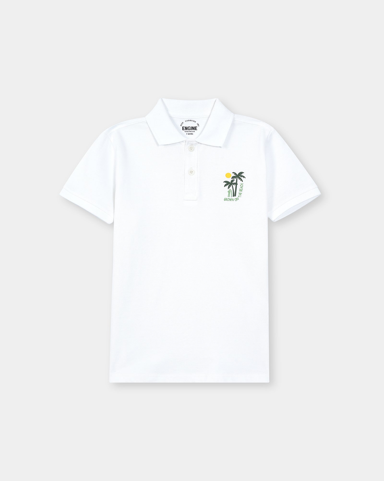 engine Boys Polo Tee VKT153-506-WHT