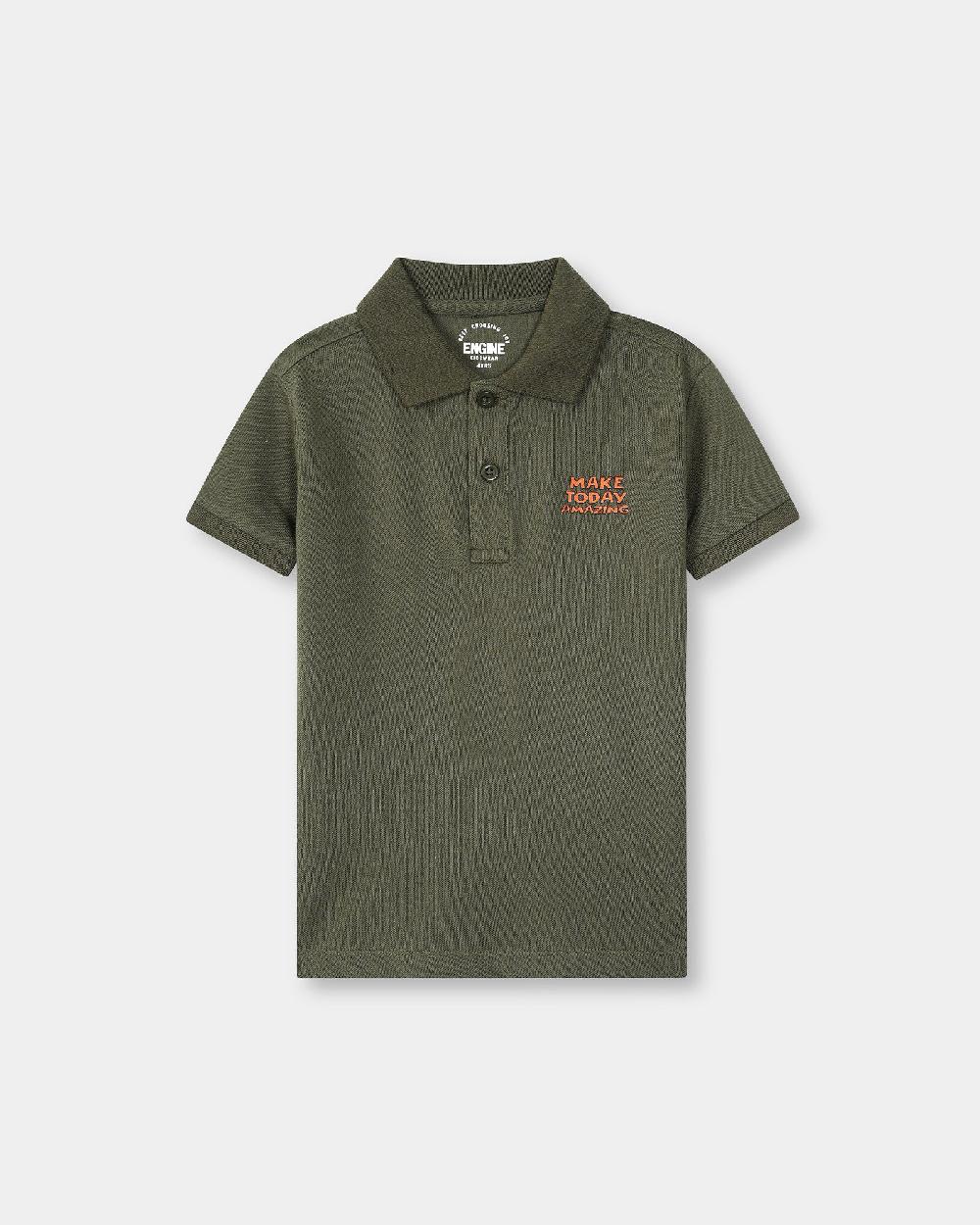 engine Boys Polo Tee VKT162-506-OLV