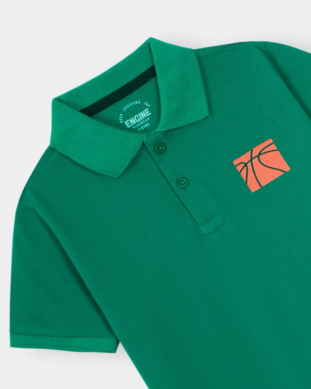 Engine Boys Polo Tee VKT167-506-GRN