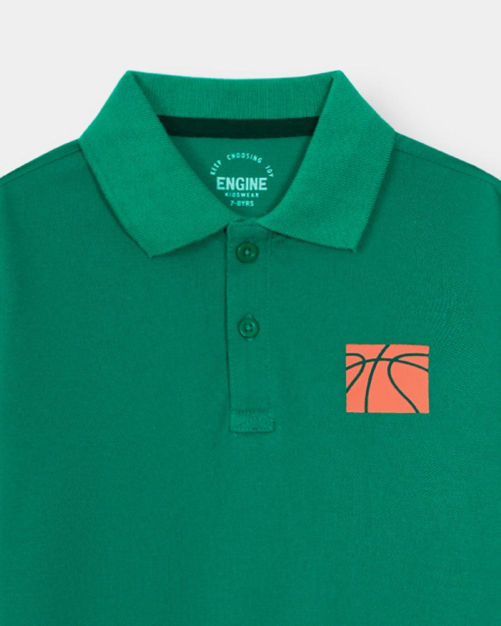 Engine Boys Polo Tee VKT167-506-GRN