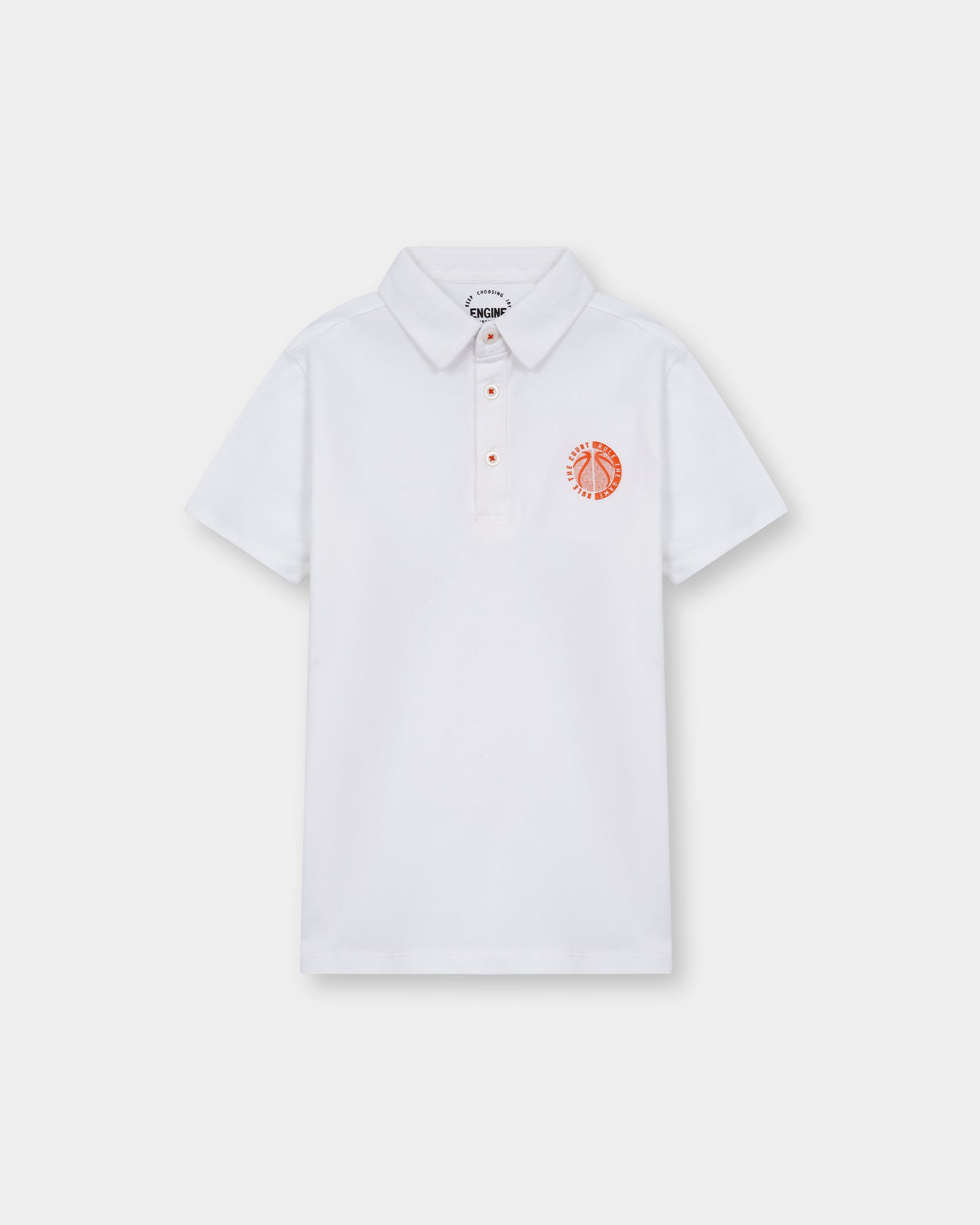 engine Boys Polo Tee VKT170-506-WHT