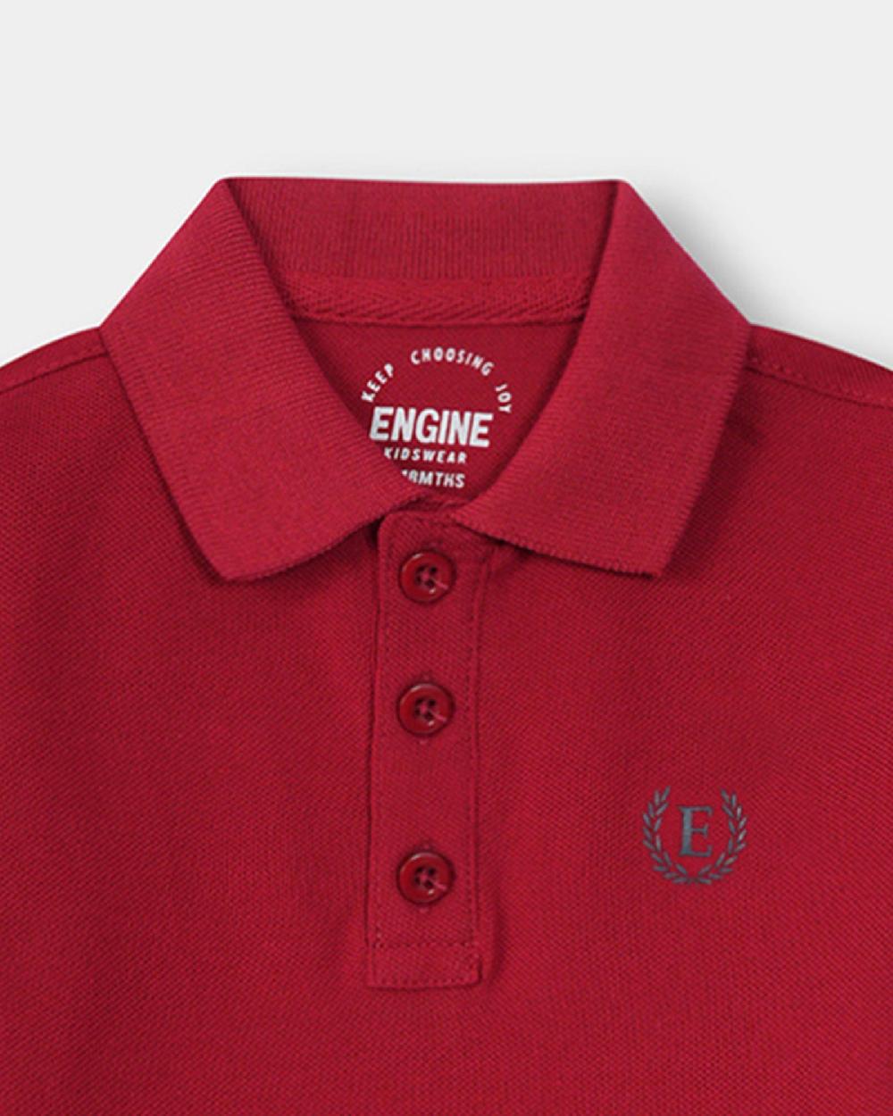 Engine Boys Polo Tee VKT173-506-RED