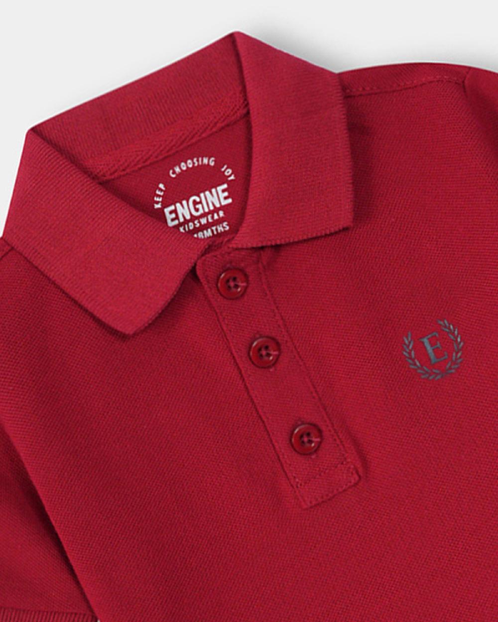 Engine Boys Polo Tee VKT173-506-RED