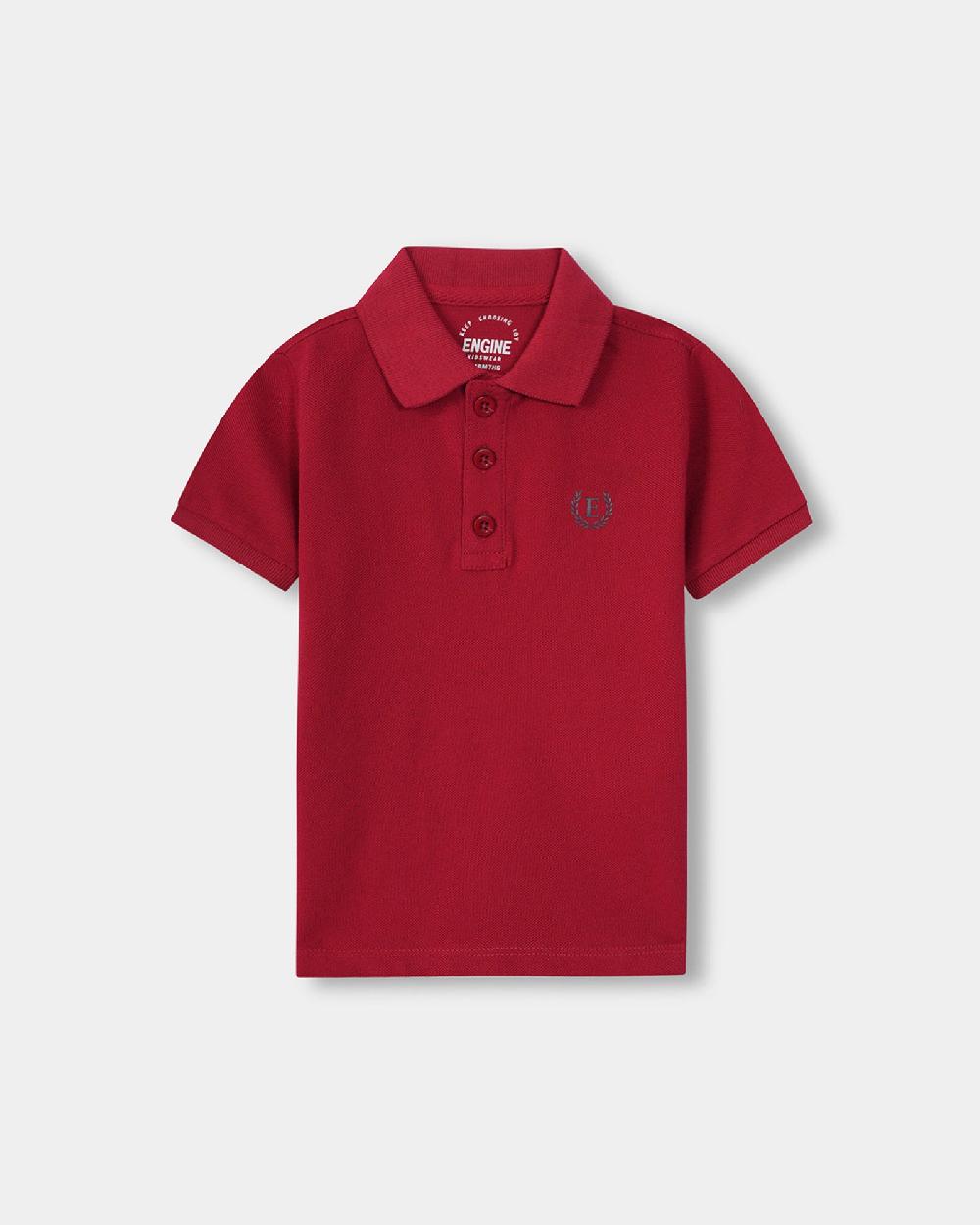 engine Boys Polo Tee VKT173-506-RED