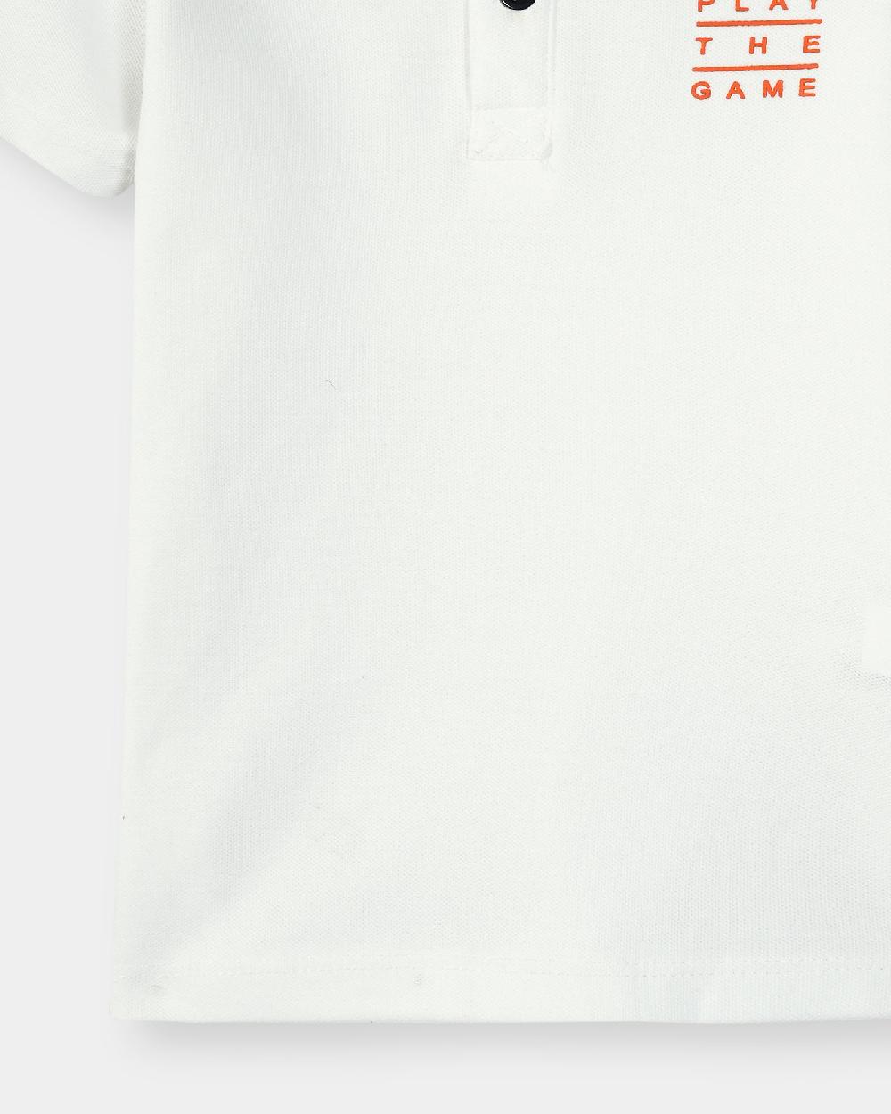 Engine Boys Polo Tee VKT195-K02-WHT