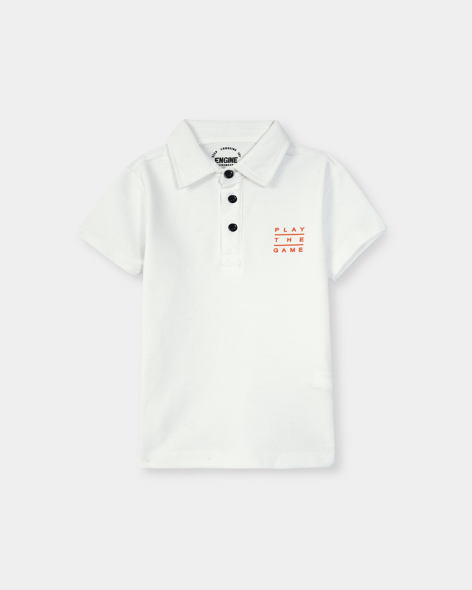 engine Boys Polo Tee VKT195-K02-WHT
