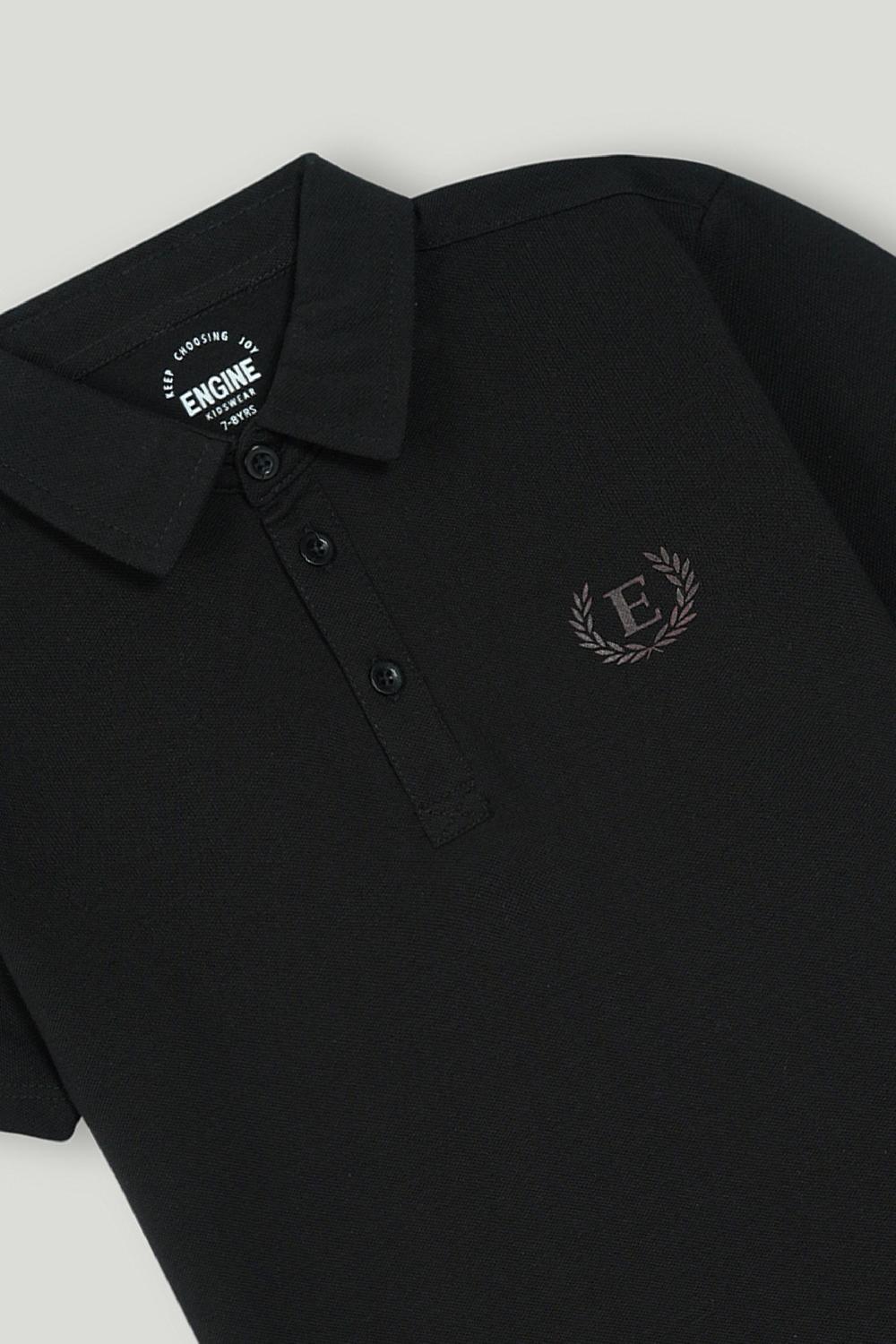 Engine Boys Polo Tee VKT220-K02-BLK