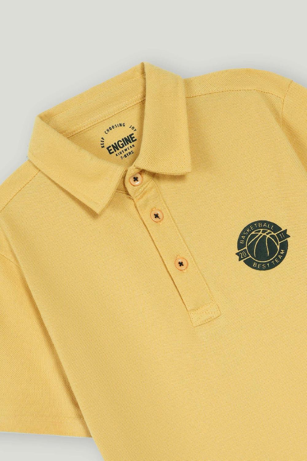 Engine Boys Polo Tee VKT222-506-YEL