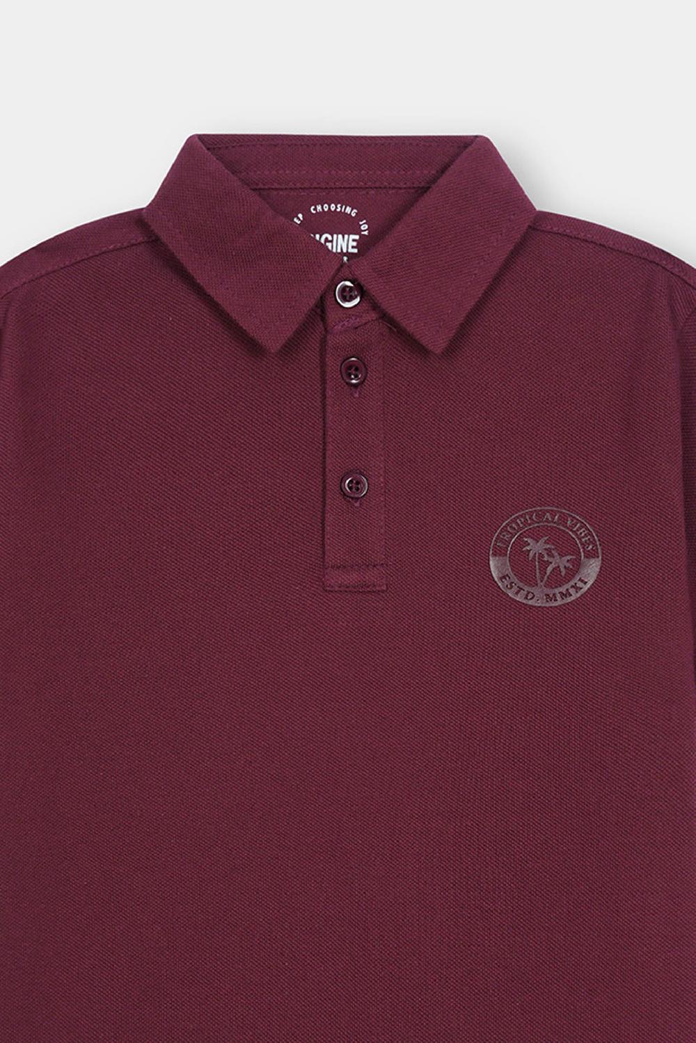 Engine Boys Polo Tee VKT245-K02-MRN