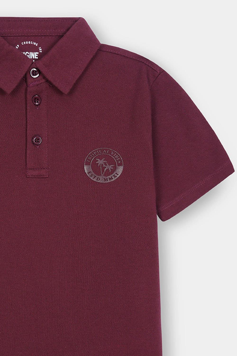 Engine Boys Polo Tee VKT245-K02-MRN