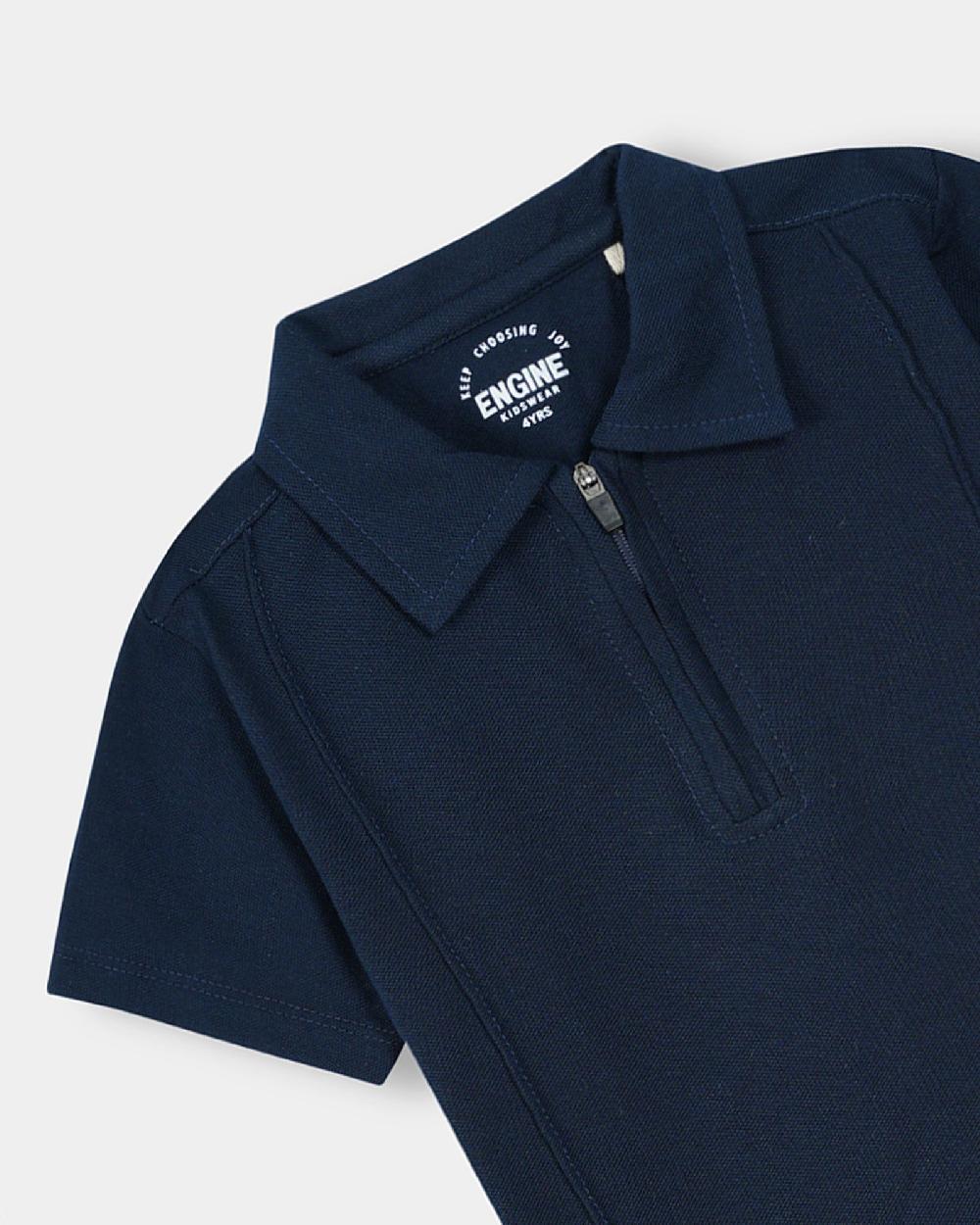 Engine Boys Polo Tee VTT127-2YR-NVY