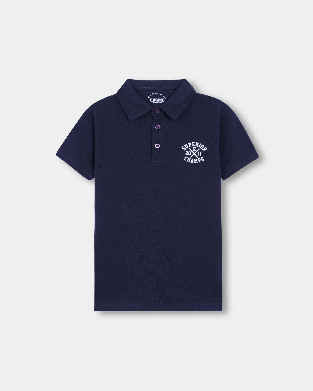 engine Boys Polo Tee VTT140-2YR-NVY