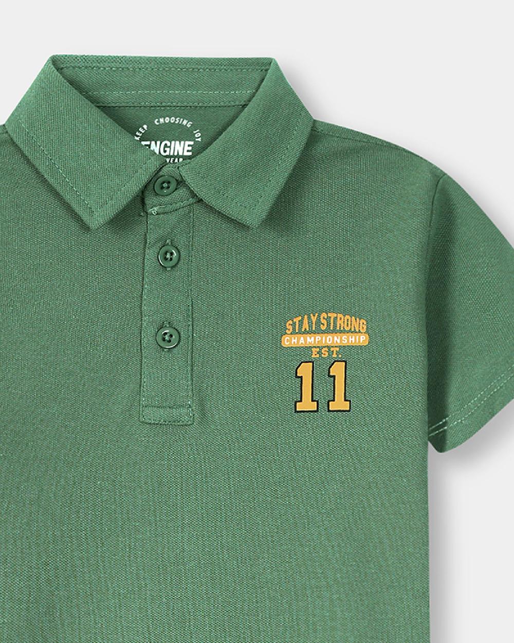 Engine Boys Polo Tee VTT159-2YR-SAG
