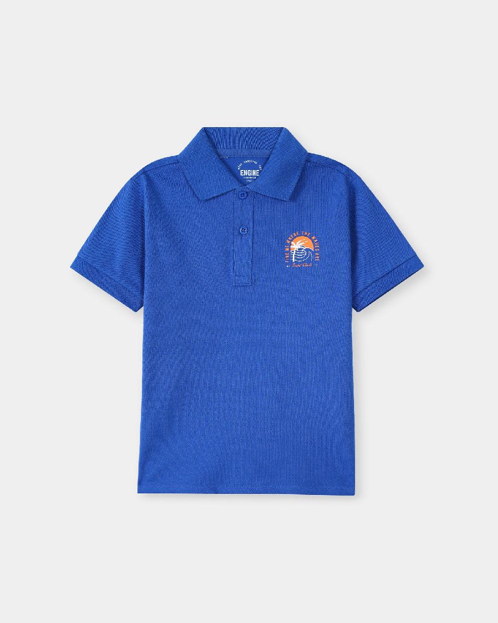engine Boys Polo Tee VTT162-2YR-BLU