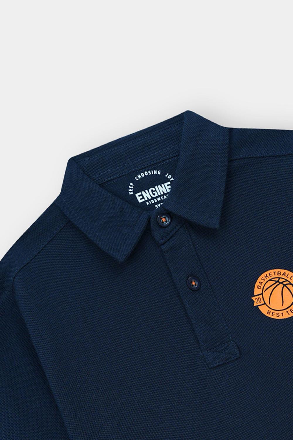 Engine Boys Polo Tee VTT221-2YR-NVY