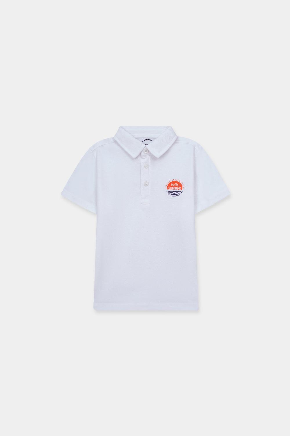 engine Boys Polo Tee VTT247-2YR-WHT
