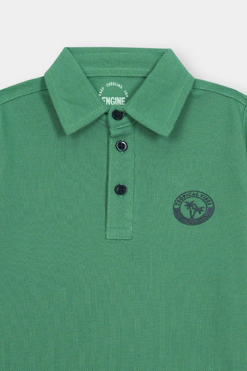 Engine Boys Polo Tee VTT252-2YR-GRN