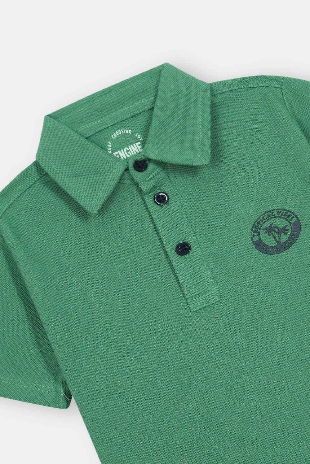 Engine Boys Polo Tee VTT252-2YR-GRN