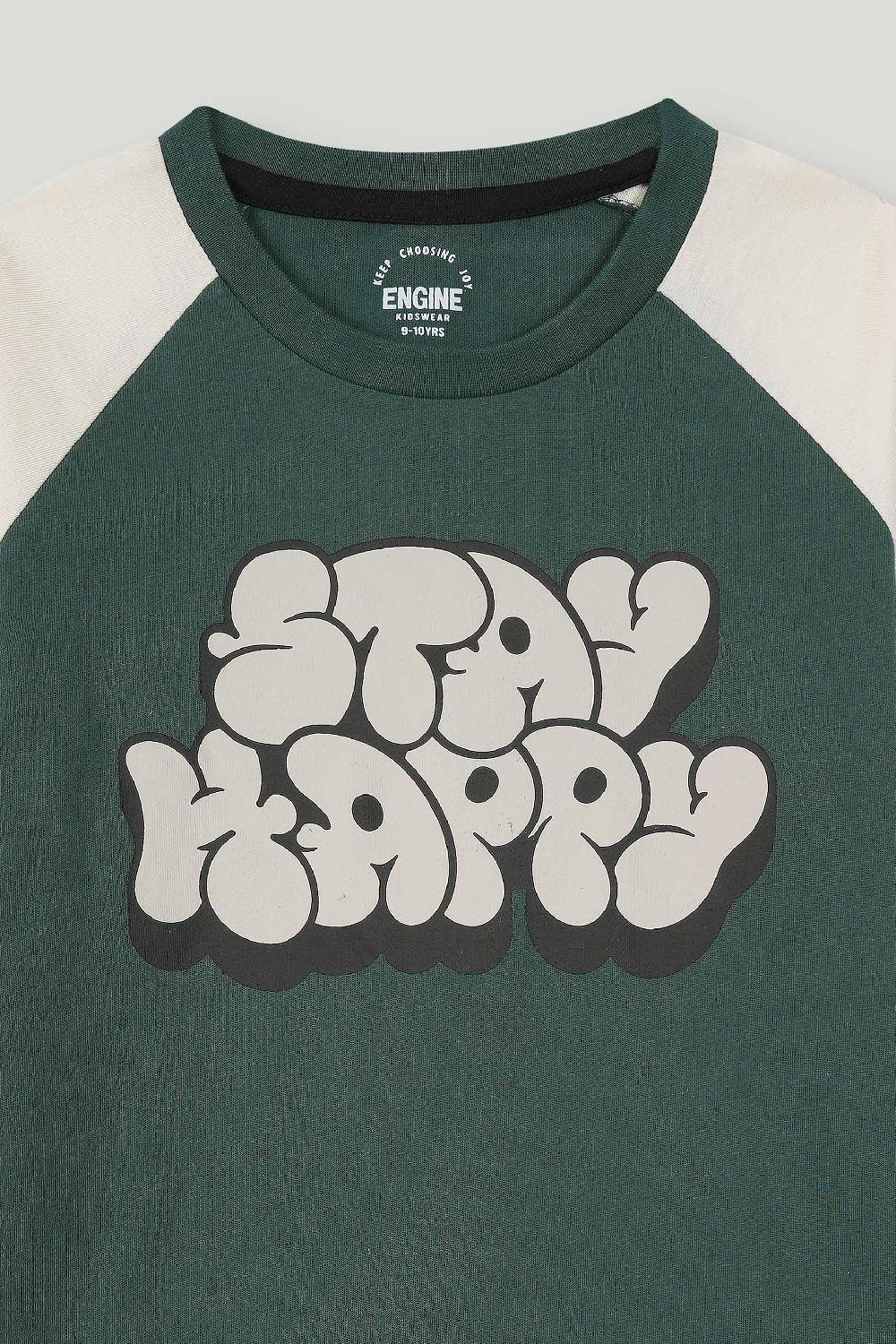 Engine Boys Reglan Tee VKT211-K02-GRN