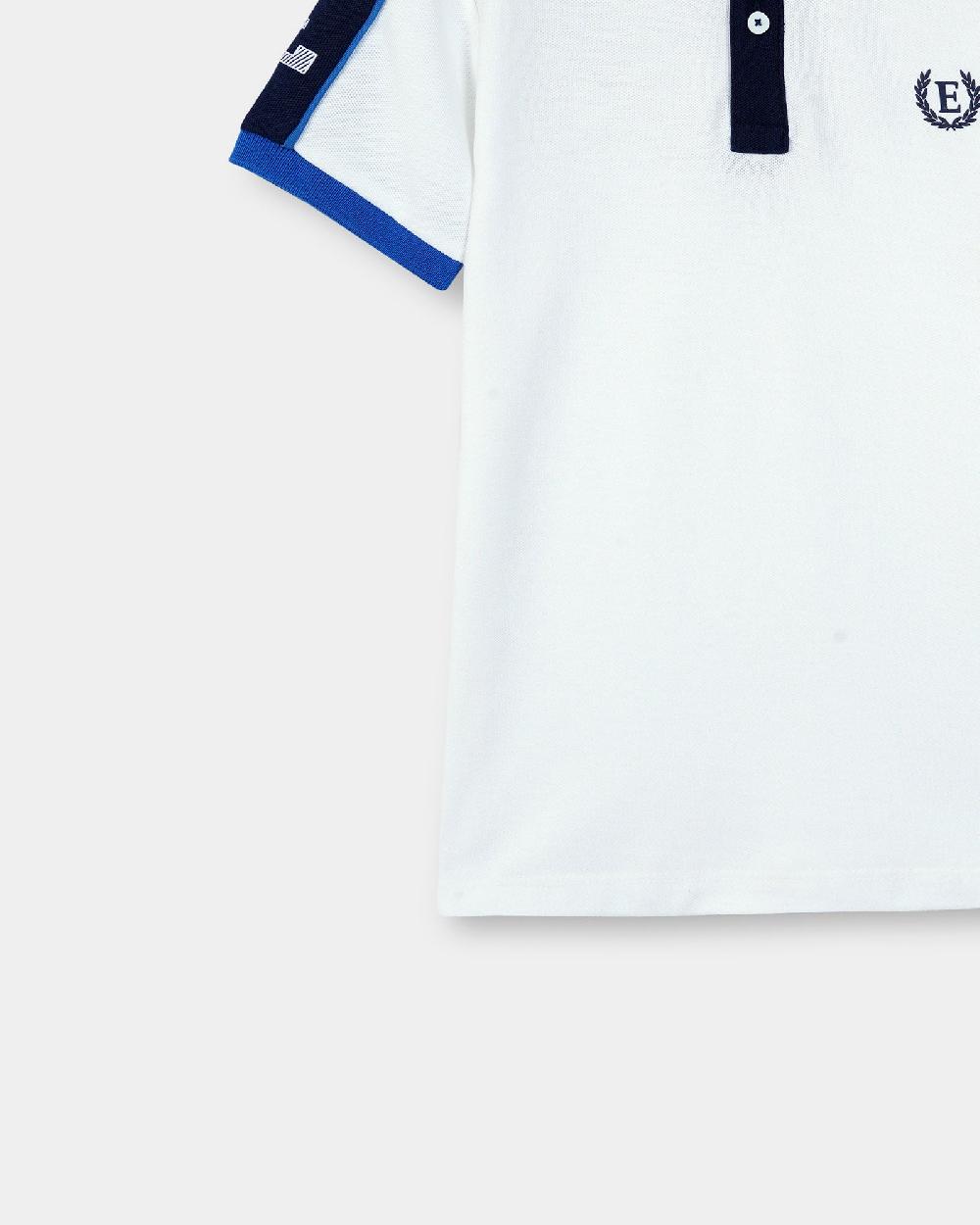 Engine Boys S/S Panel Polo Tee KT4078-K02-WHT
