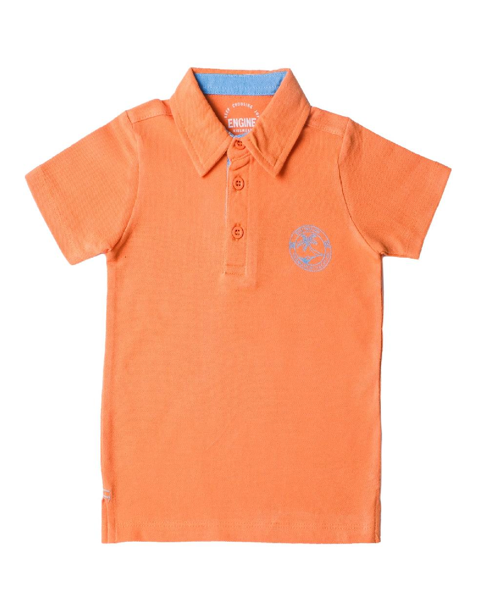 engine Boys Solid Polo Tee VIT026-I02-PCH