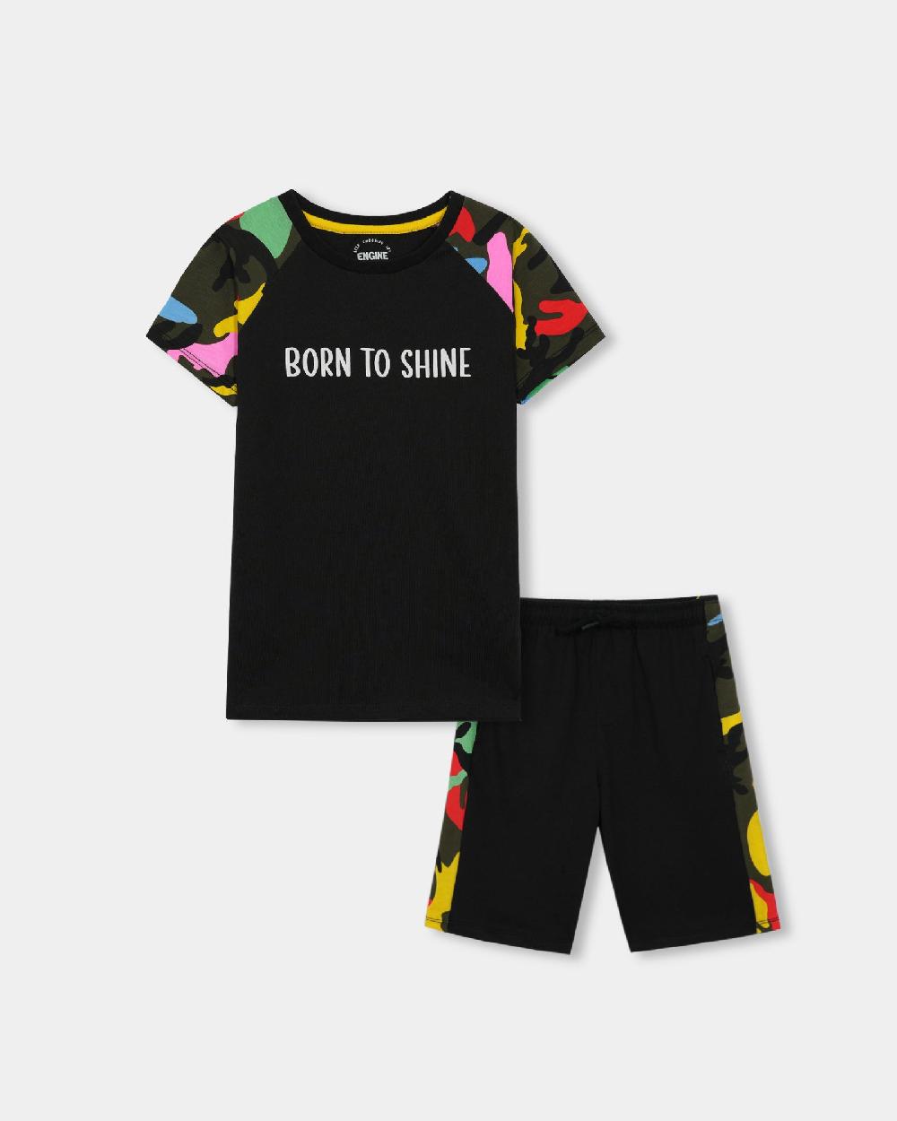 engine Boys Suit TE4022-2YR-BLK
