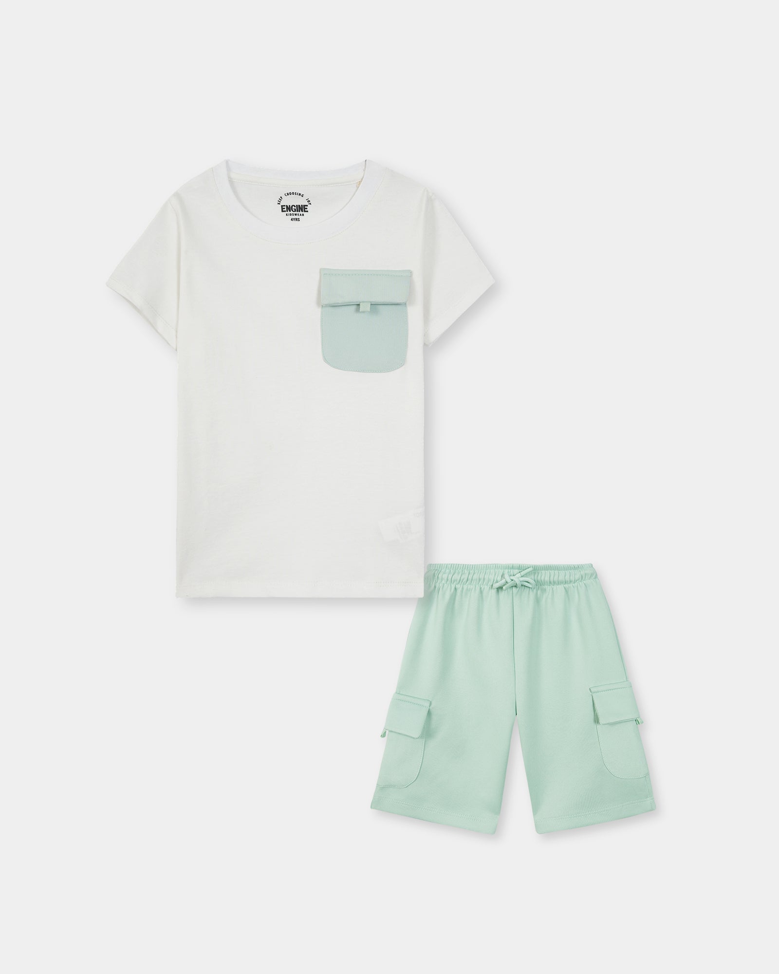 engine Boys Suit TE5025-2YR-WHT