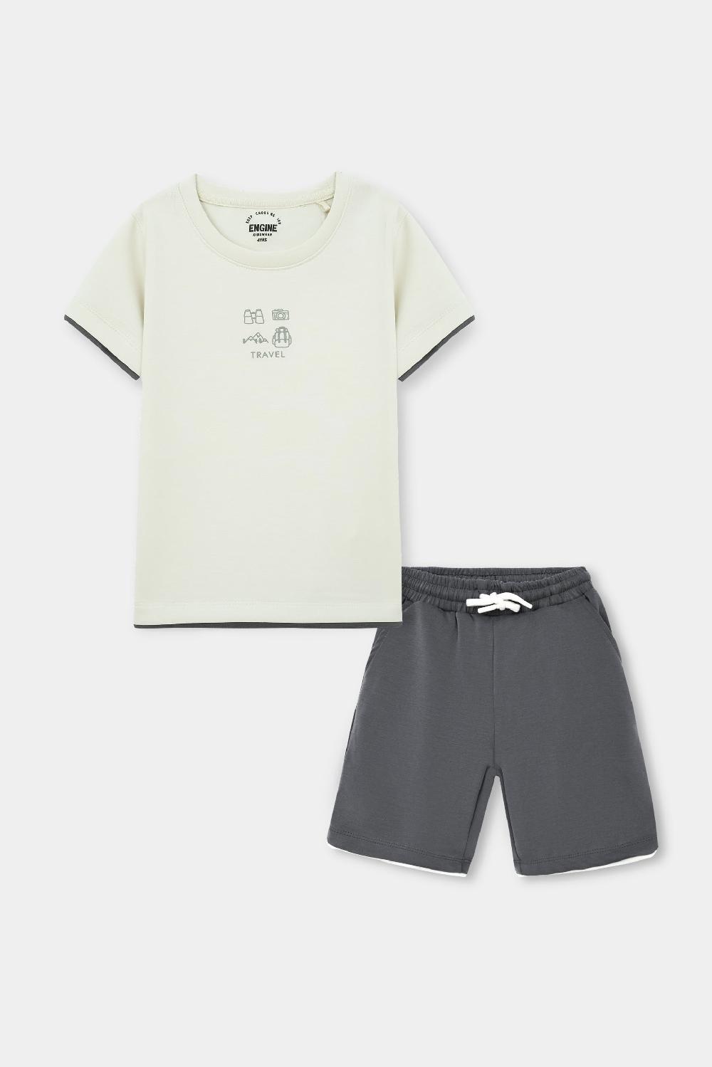 engine Boys Suit TE5035-2YR-GRY