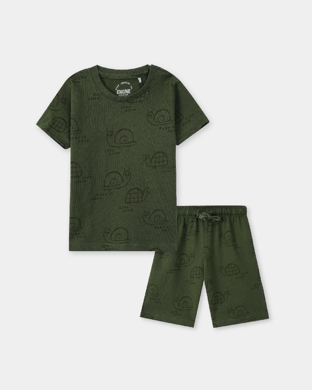 engine Boys Suit VIE040-I02-OLV