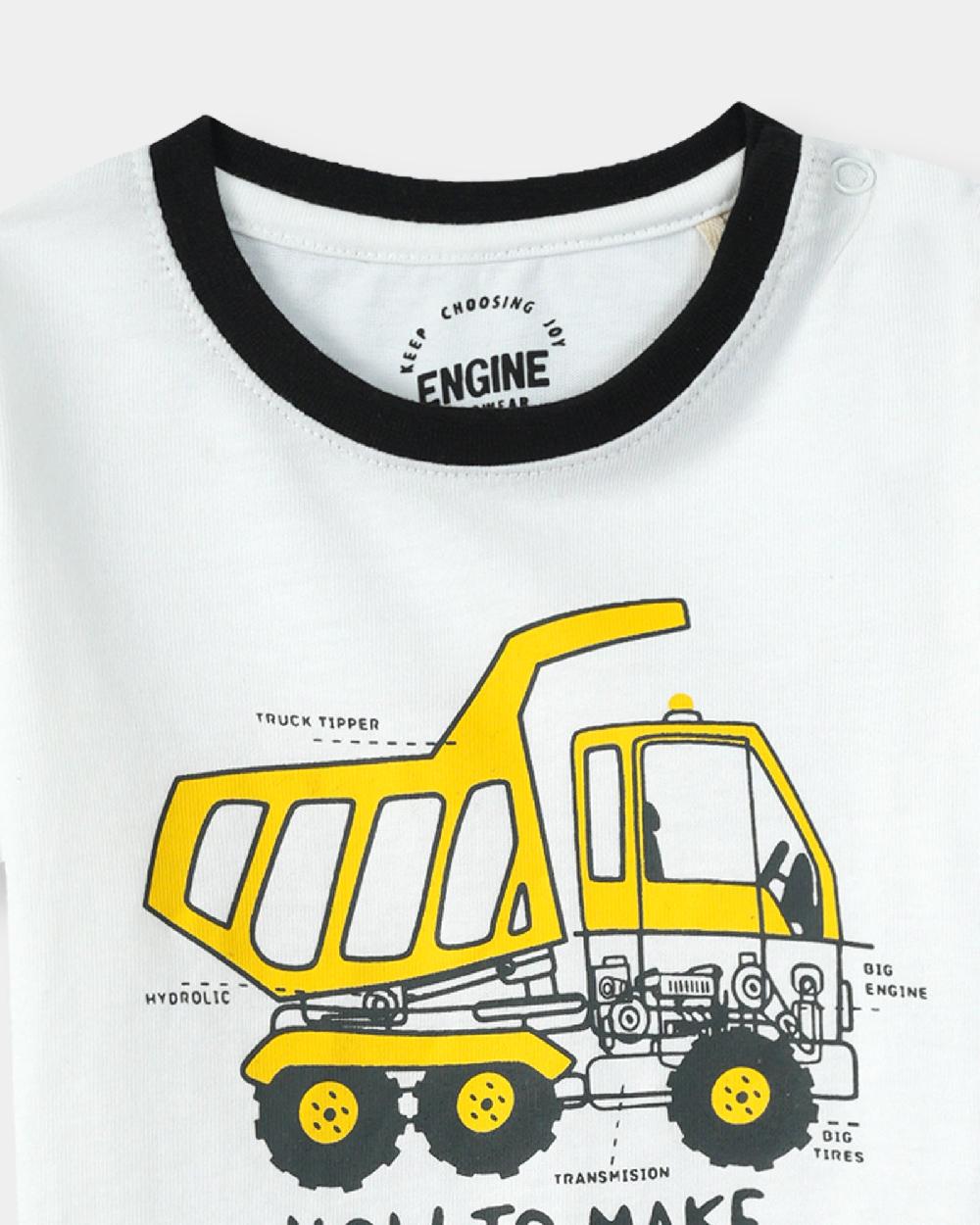 Engine Boys Suit VIE042-I02-WHT