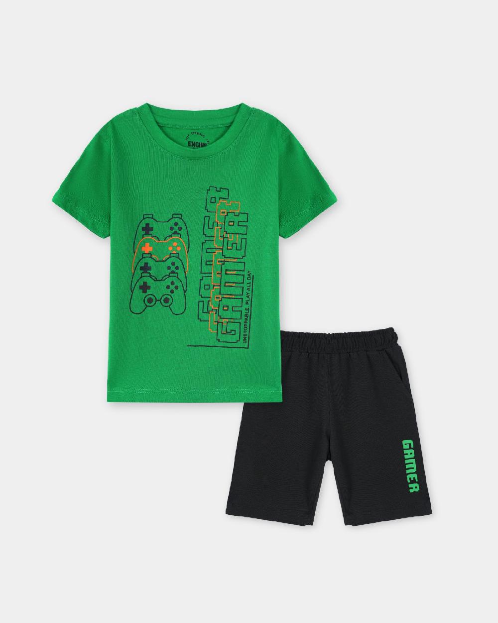 engine Boys Suit VIE051-I02-GRN