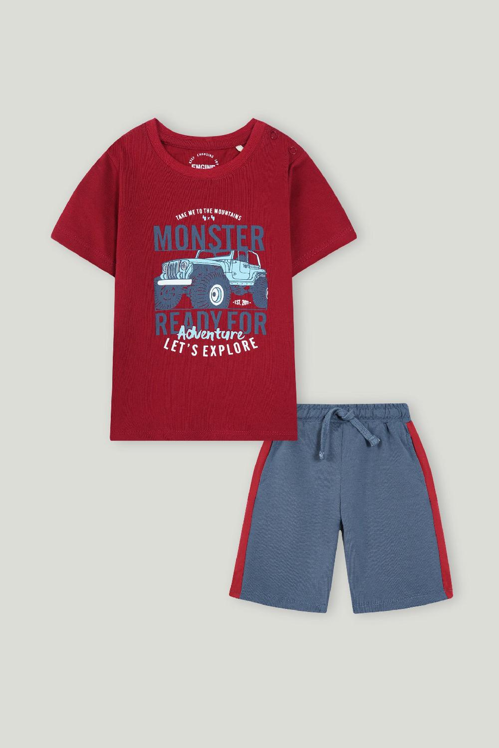 engine Boys Suit VIE057-I02-RED