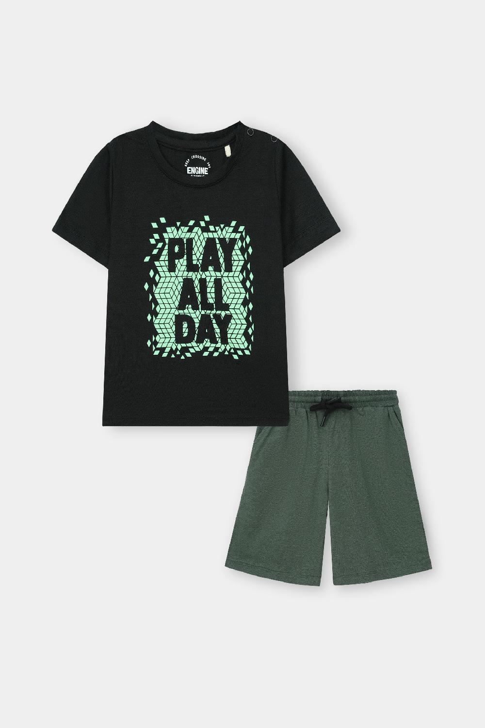 engine Boys Suit VIE061-I02-BLK