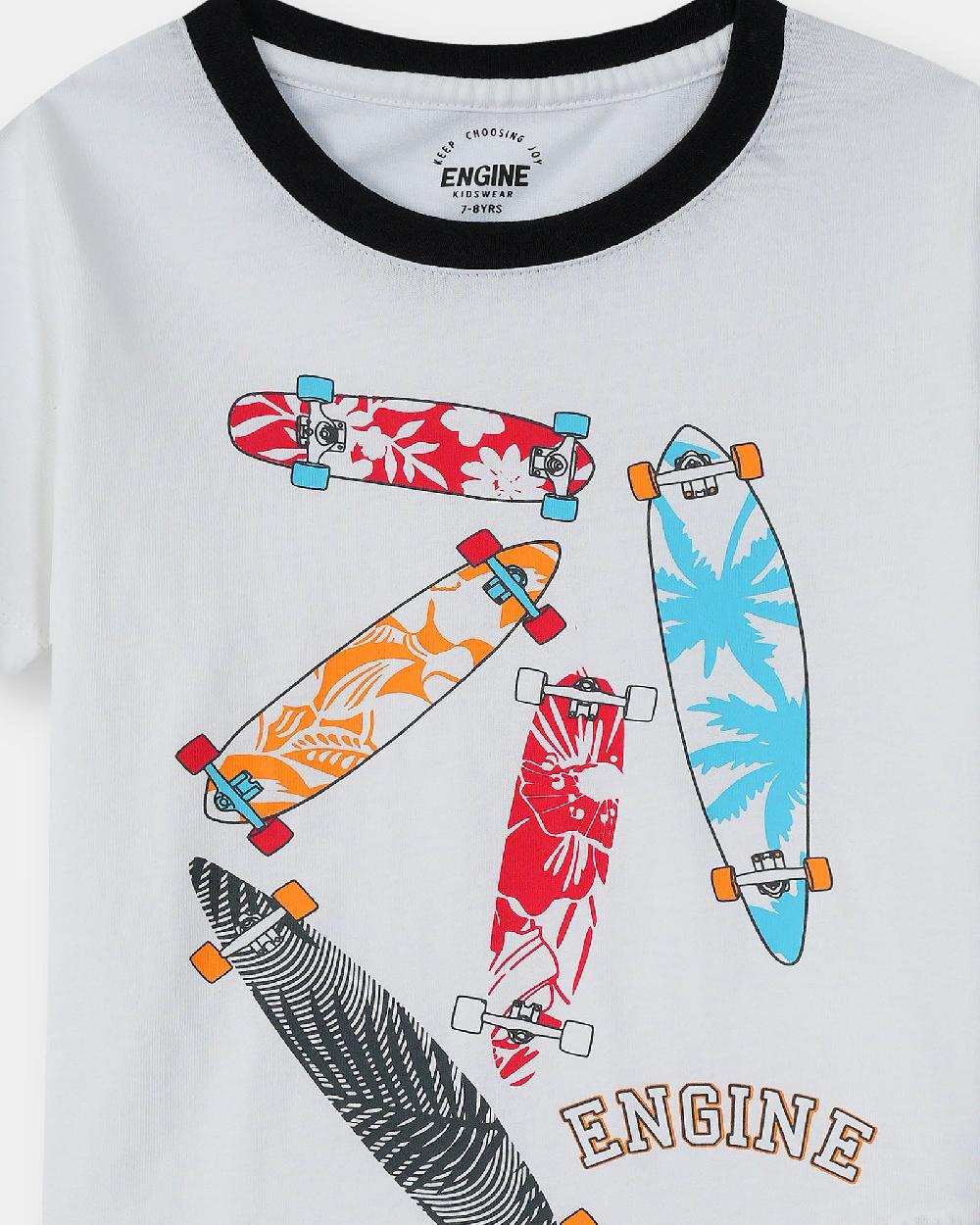 Engine Boys Suit VKE037-506-WHT