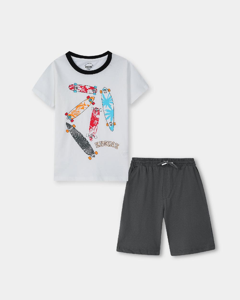 engine Boys Suit VKE037-506-WHT