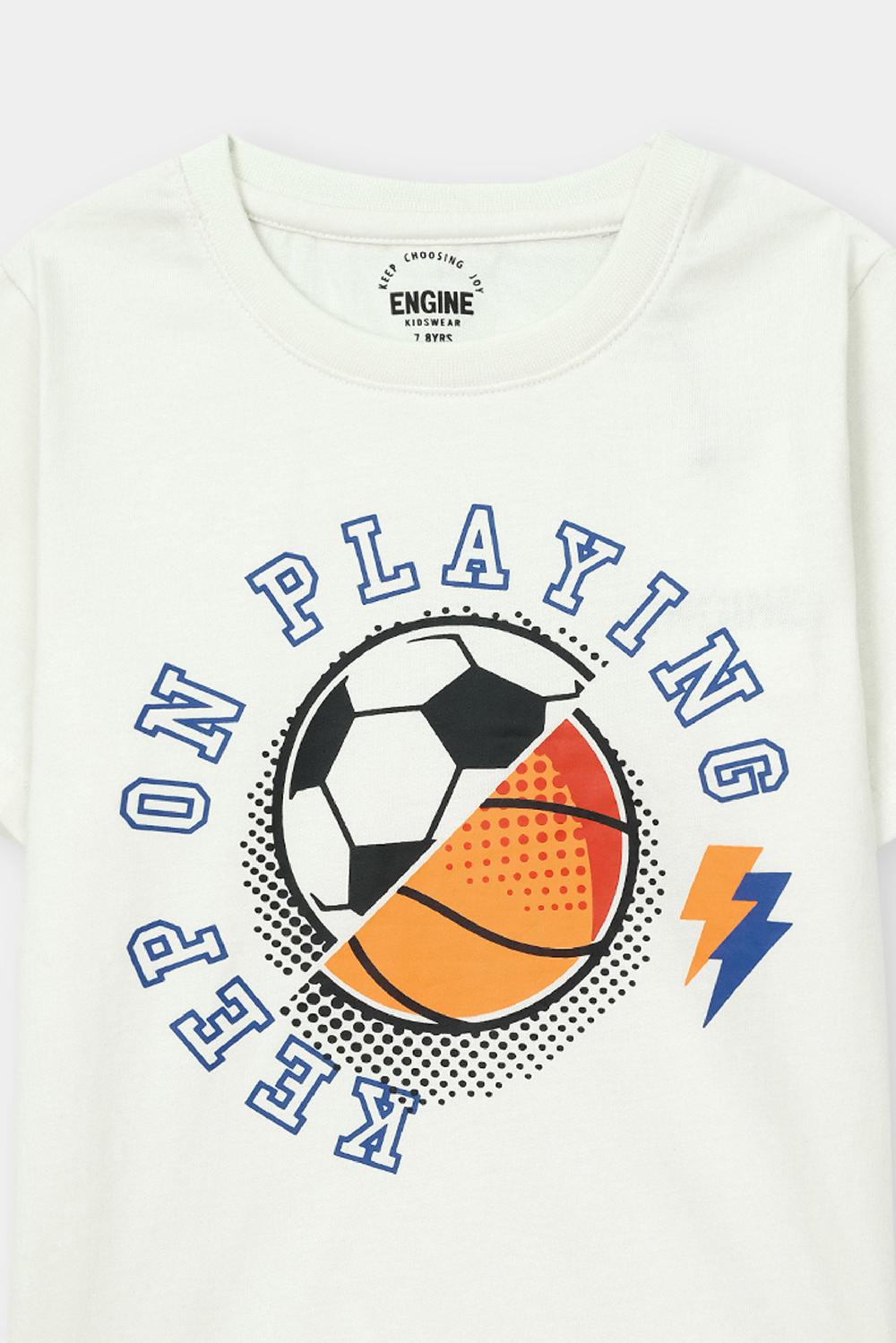 Engine Boys Suit VKE045-K02-WHT