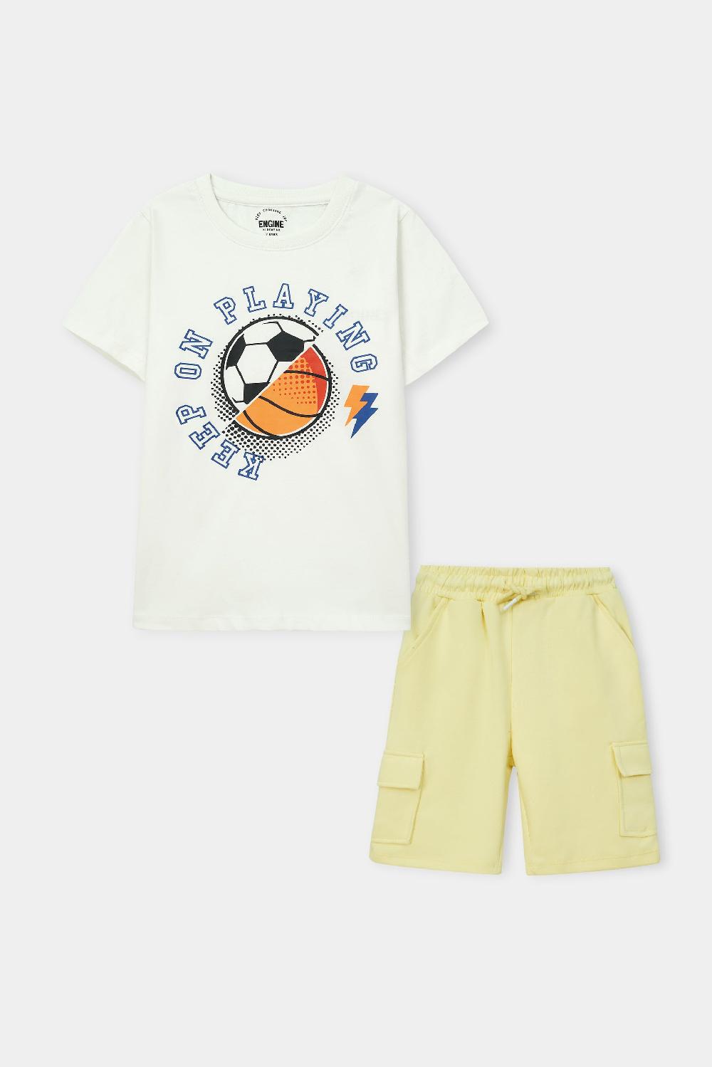 engine Boys Suit VKE045-K02-WHT