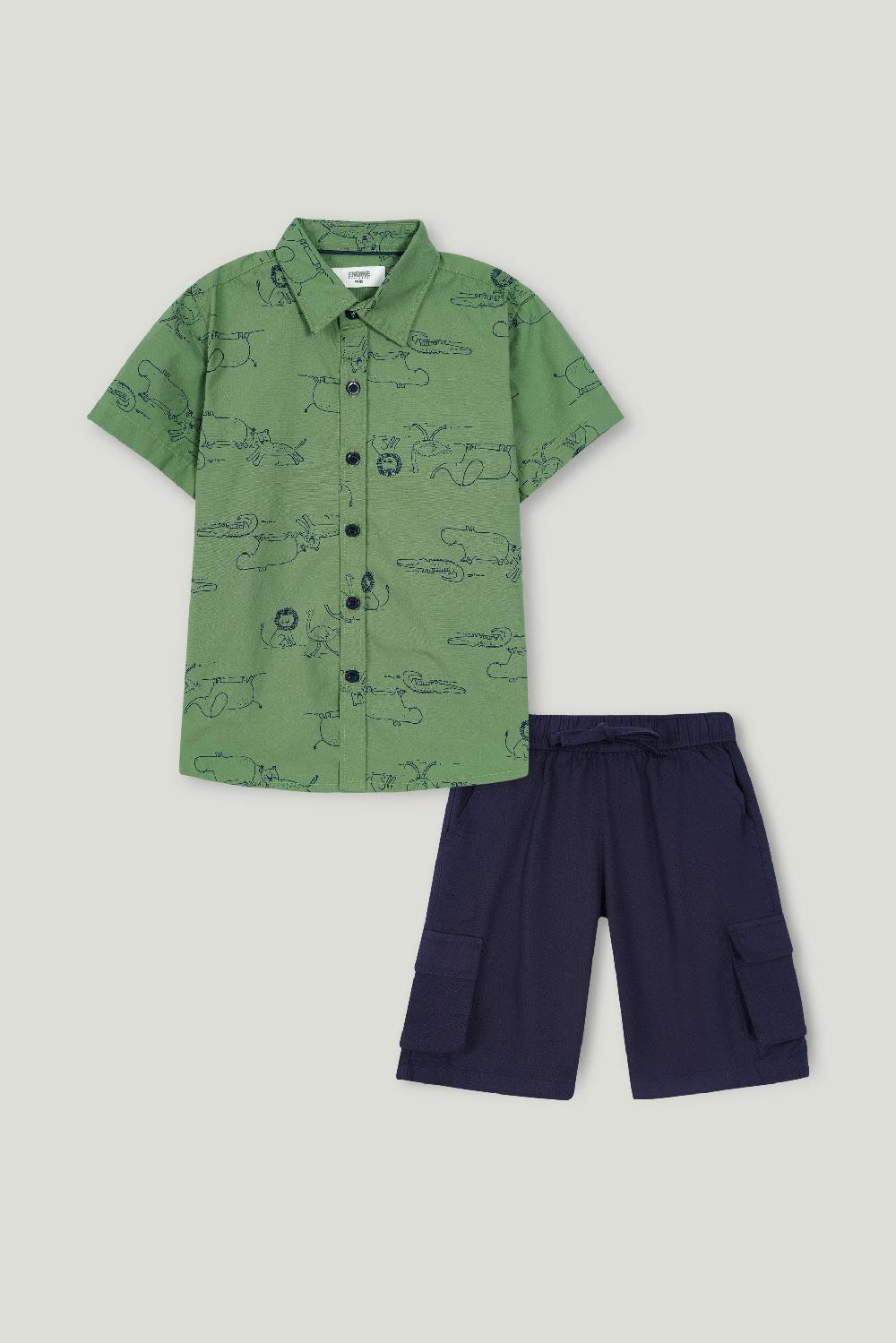 engine Boys Suit VTE048-2YR-OLV