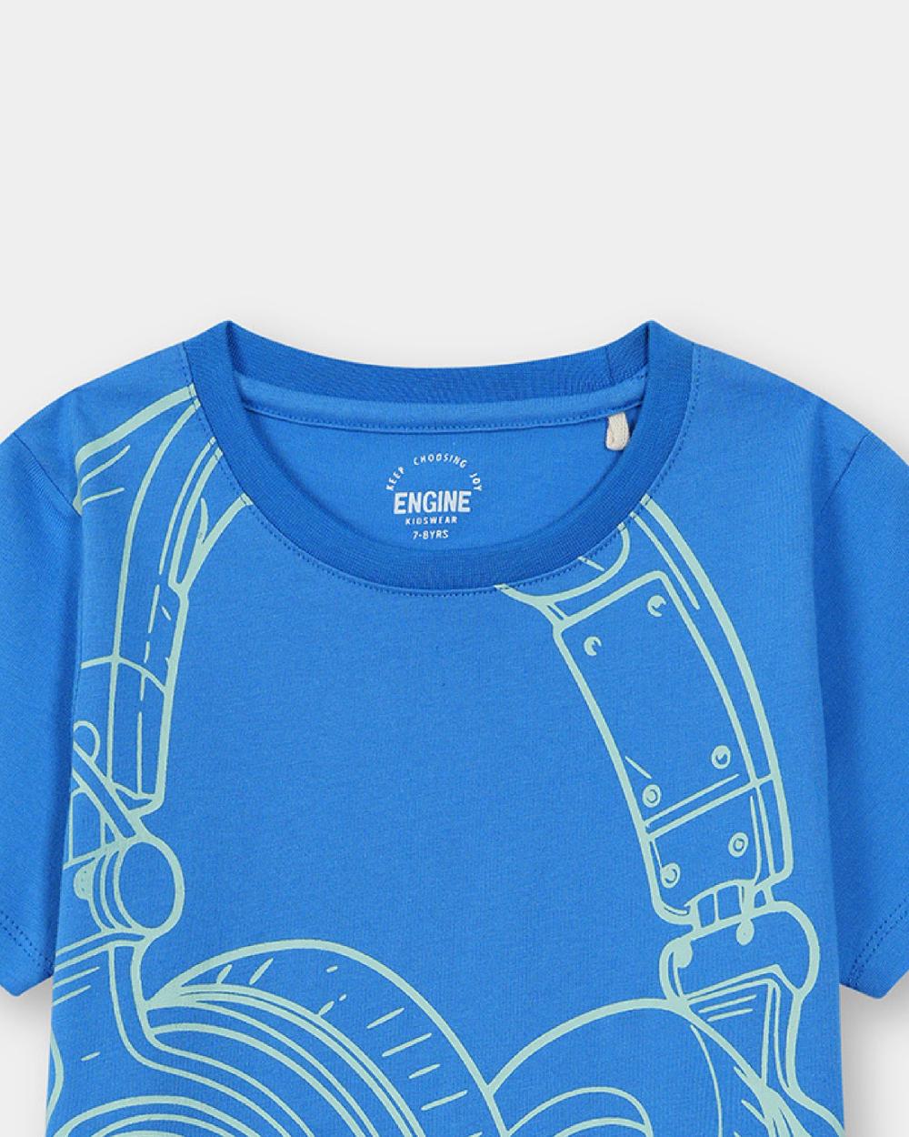 Engine Boys T Shirt KT5027-506-BLU