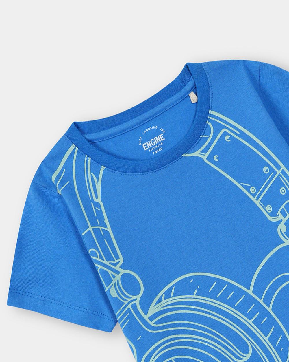 Engine Boys T Shirt KT5027-506-BLU