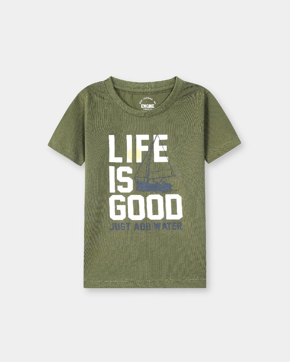 engine Boys T Shirt KT5047-507-OLV