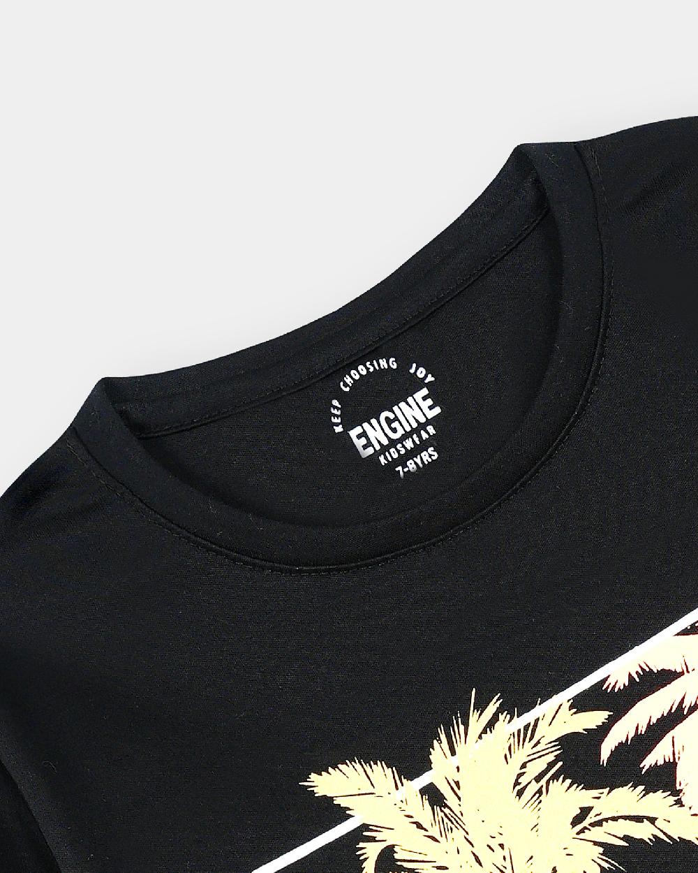 Engine Boys T Shirt KT5048-K02-BLK